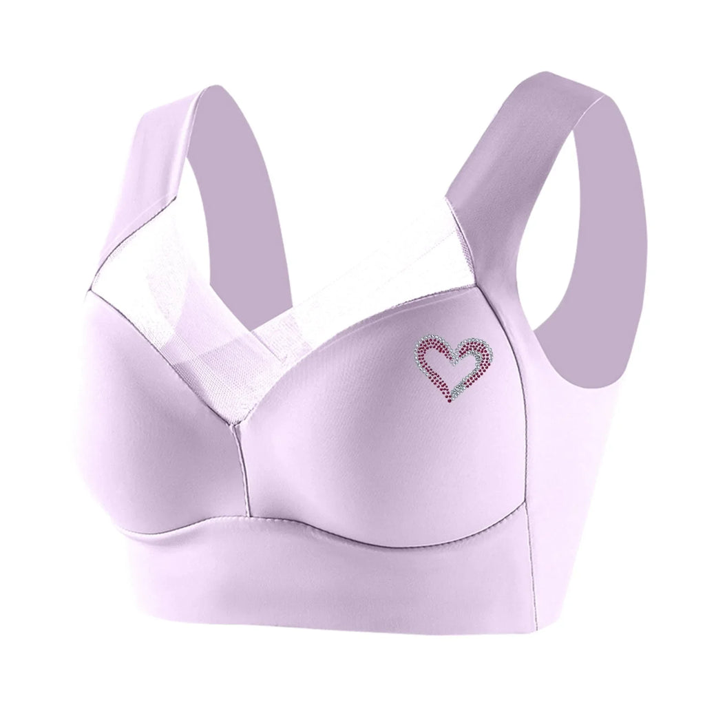Seamless Support Bra Women Plus Size Comfort Wireless T Shirt Bra Side Smoothing Full Coverage Everyday Lingerie Breathable