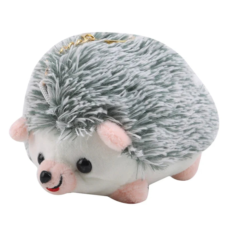 Cute Hedgehog Plush Keychain, Cartoon Car Keyring and Bag Accessory for Girls and Women