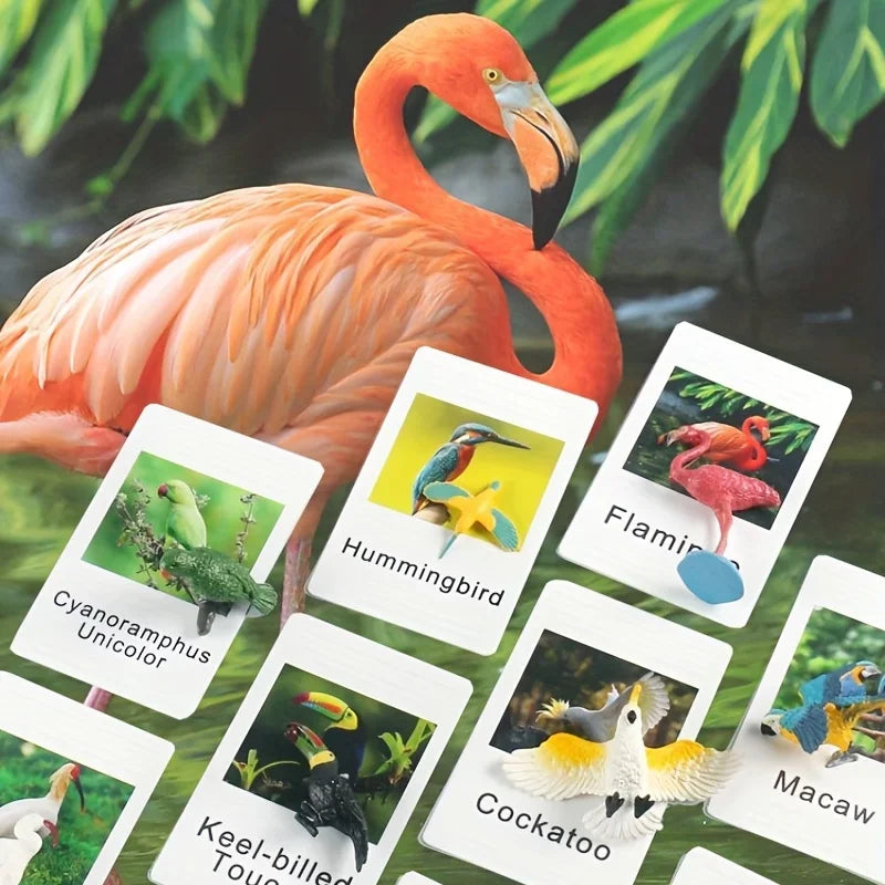 Montessori Animal Matching Cards - Language Learning Cognitive Toy for Kids, Insect Farm Zoo, Preschool Educational Toy for 1-2 Years Old Toddlers