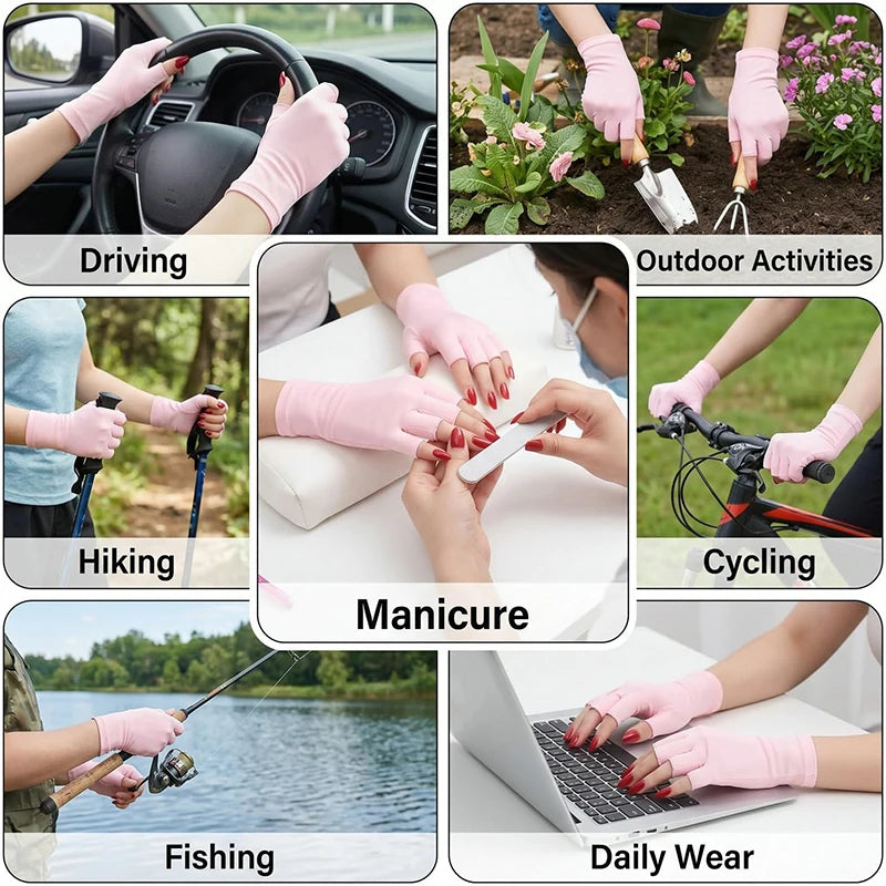 UV Protection Gloves for Gel Nail Lamps