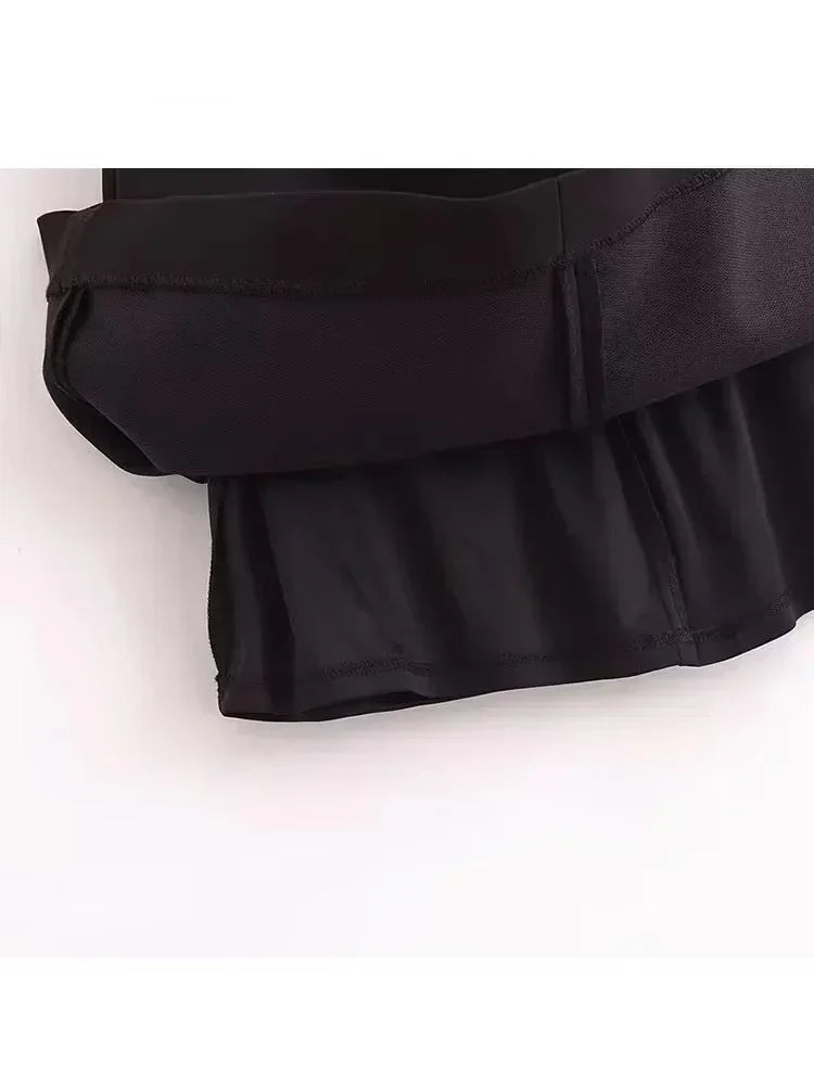 TFMLN Autumn New Women Dress 2024 Slim Chic Sleeveless Dress Bow Casual  Mini Frock Female Fashion Elegant Short Party Dress