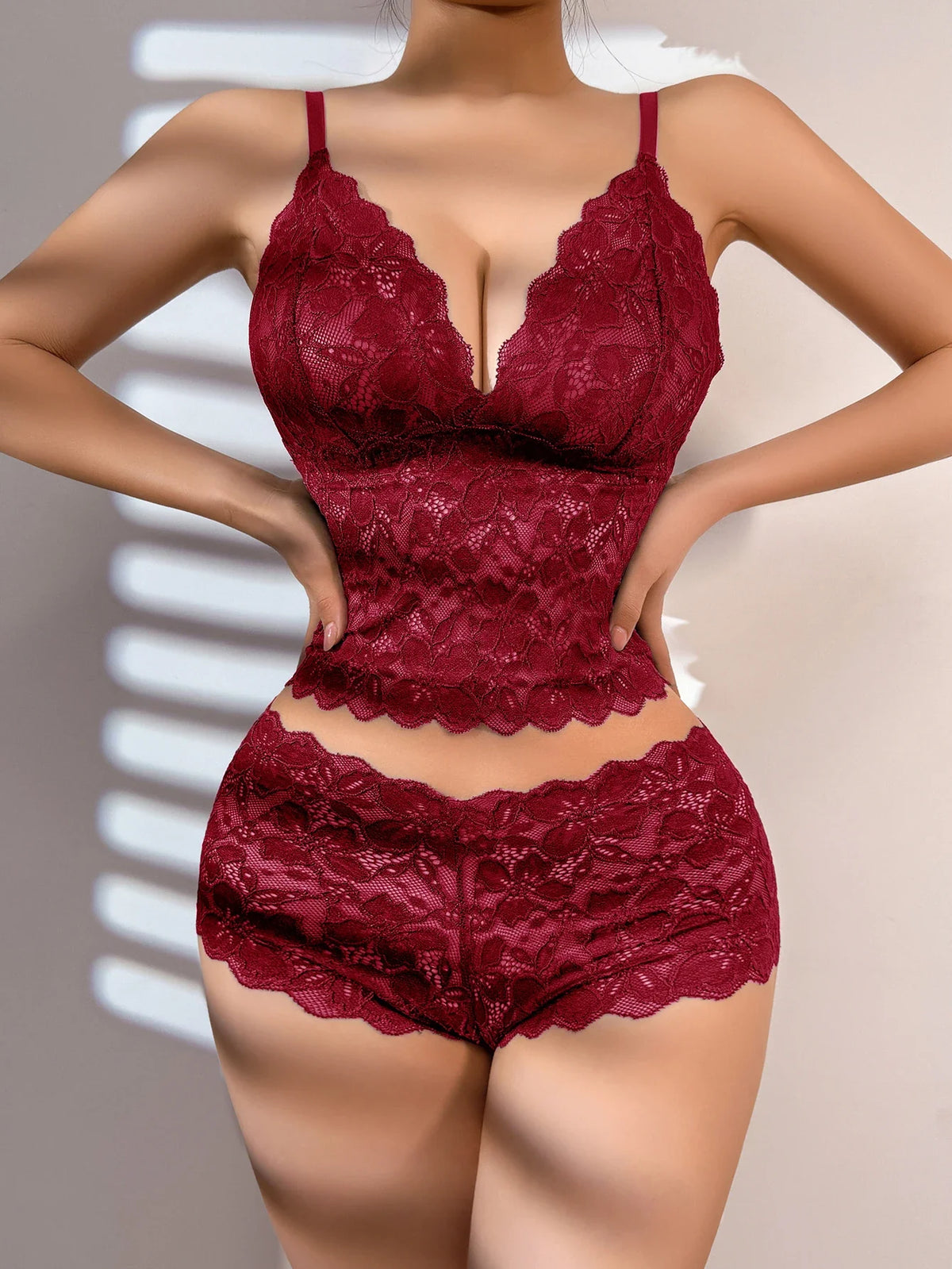 Sexy Sheer Floral Lace Bra Set for Women Wireless Unpadded Bralette and Panty Set Romantic Comfortable Underwear S-XL