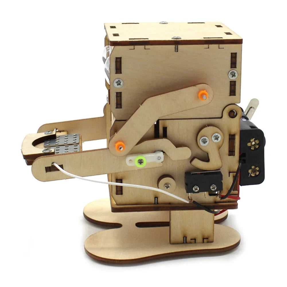 Robot Eating Coin DIY Model - STEM Education Toy Kit for Kids, Science Learning Project