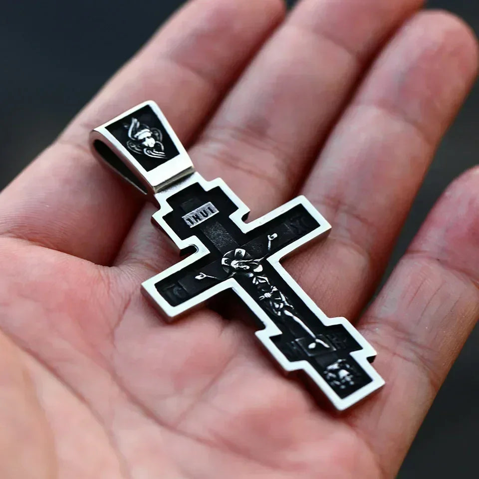 Beier 2022 New Creative Design Jesus Cross Pendant For Men Punk Hip Hop Skull Christian Jewelry Wholesale