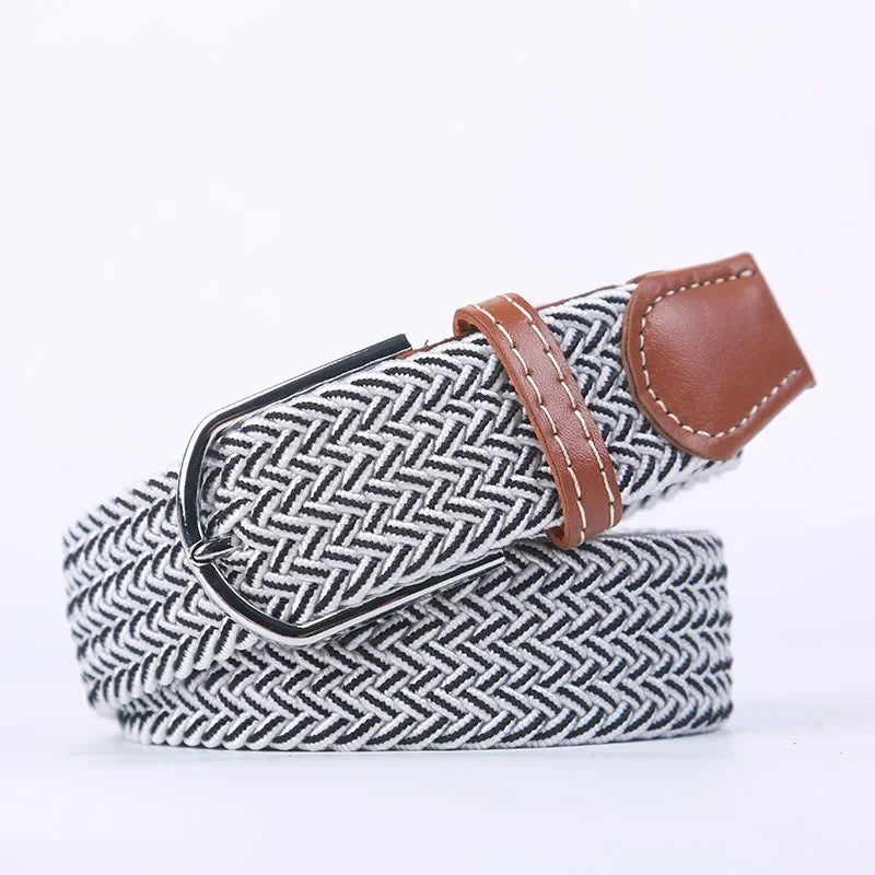 Stretch Braided Woven Belt, Unisex, Many Colors