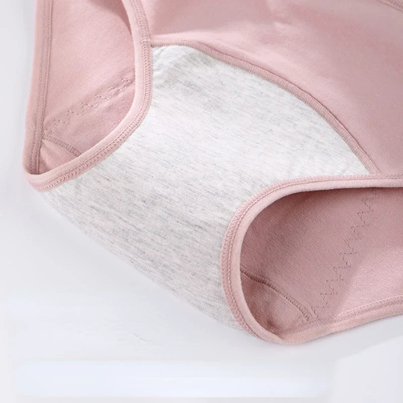 3PCS/set Women's menstrual briefs large flow postpartum water absorption leakproof briefs women's pure cotton menstrual briefs
