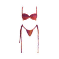 New 3Pcs Crochet Bikini Women Swimsuit Sexy Swimwear Halter Biquini Push Up Swim Suit Strappy Bodysuit Female Bathsuit Beachwear