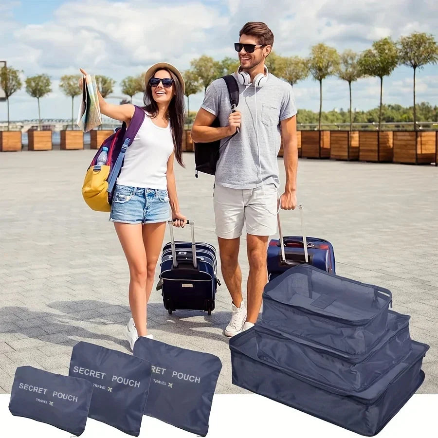 6PCS Waterproof Packing Cube Set for Travel & Luggage Organization