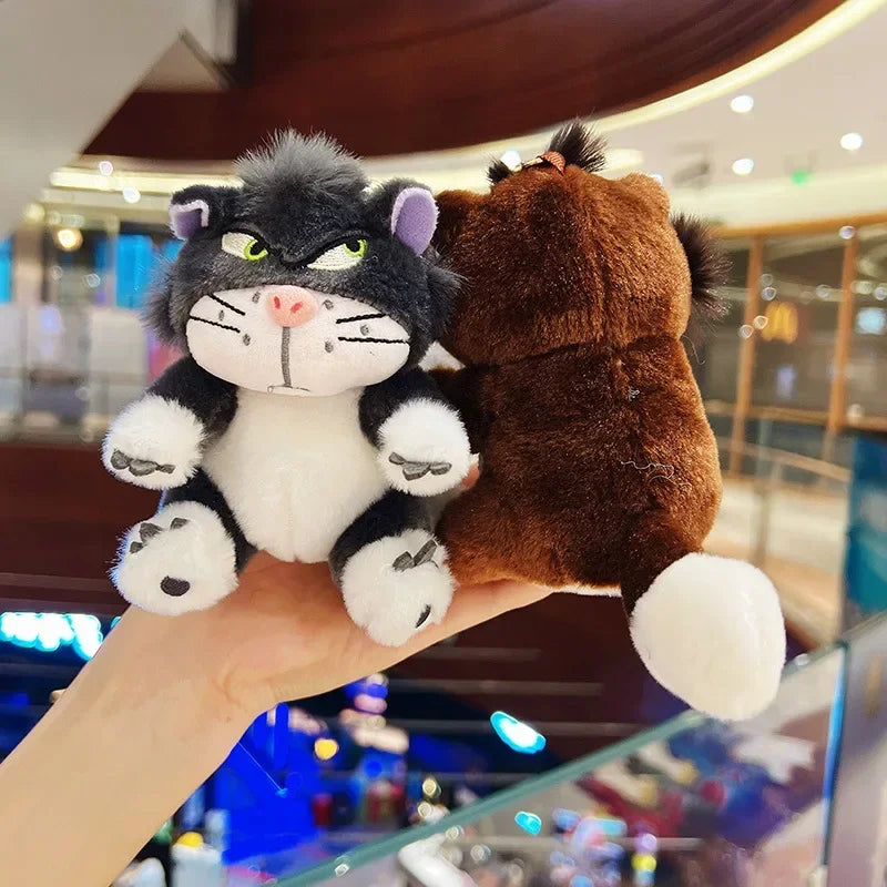 Cartoon Cute Lucifer Cat Plush Keychain, Soft Stuffed Doll Bag Pendant Gift