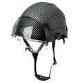 Carbon Fiber Pattern Safety Helmet with Visor & Goggles