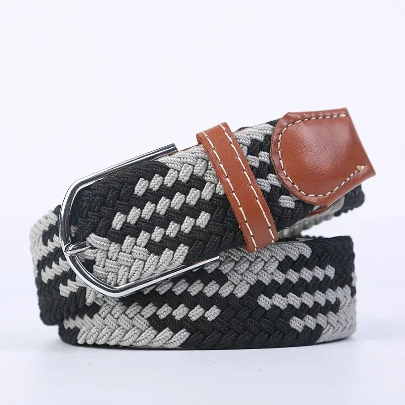 Stretch Braided Woven Belt, Unisex, Many Colors