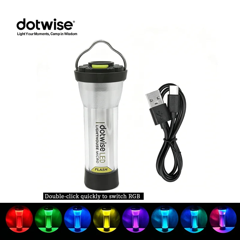 GZ Lighthouse Camping Light — 3000mAh Atmosphere Lamp