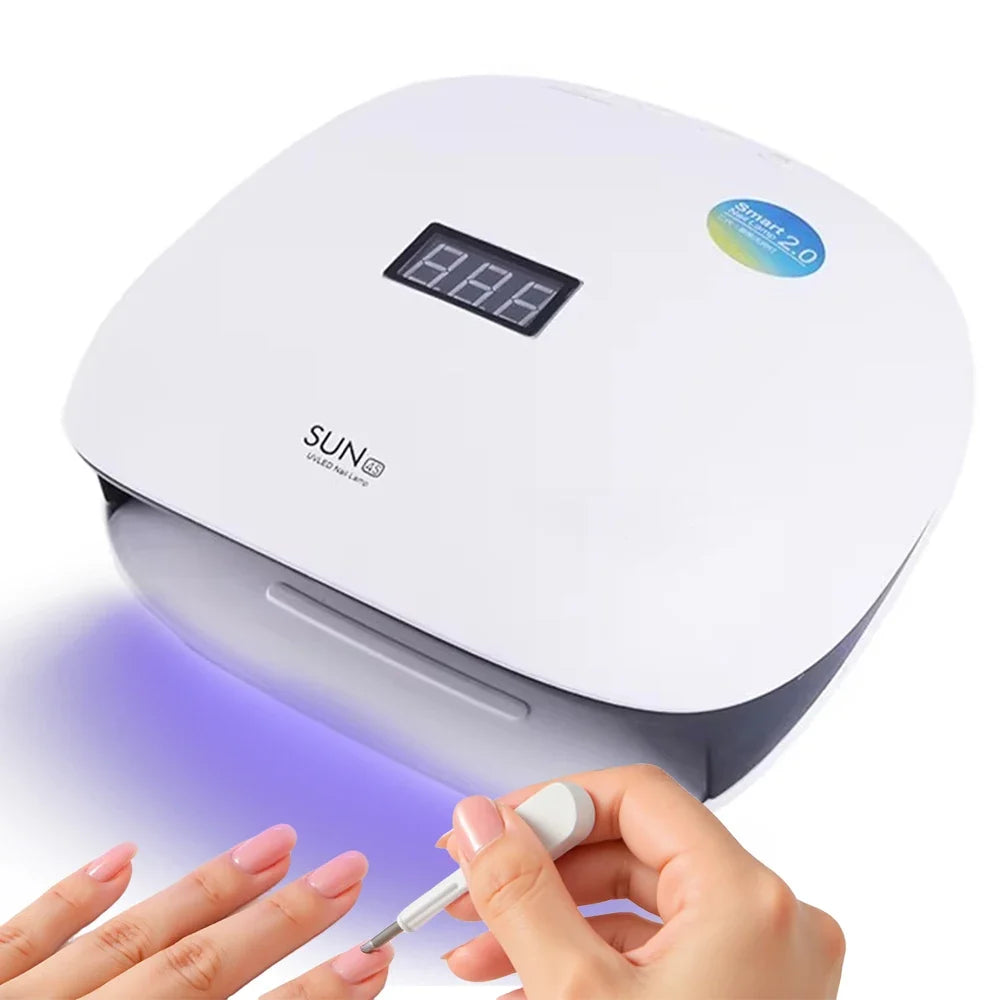 Professional Nail Lamp For Manicure With 4 Timers Setting 48W UV LED Nail Lamp Nails For Fast Curing Gel Nail Polish For Salon