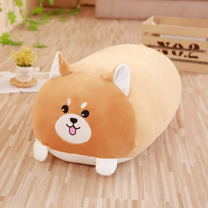 Soft Animal Plush Pillow 28/60cm (11/23.6 Inches) – Cat, Pig, Dog, Frog
