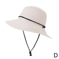 2025 Fashion Korean Version Women's Beach Summer Sun Hat Travel Breathable Beach Sunshade Sun Hat Dome Basin Hat