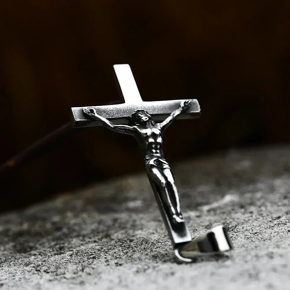 Beier 2022 New Creative Design Jesus Cross Pendant For Men Punk Hip Hop Skull Christian Jewelry Wholesale