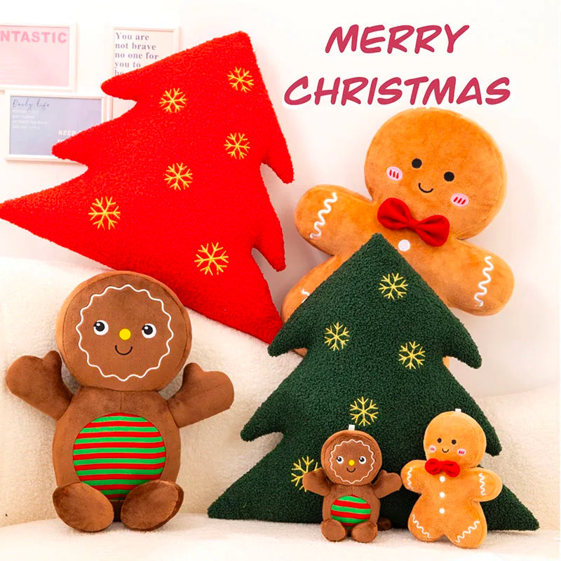 Gingerbread Man Plush Toy Cushion