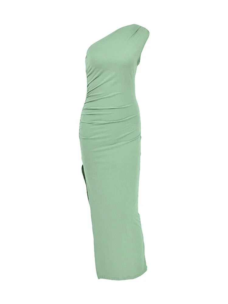 Black Backless Maxi Dress | Sexy Split Sleeveless Party Gown -femstylo