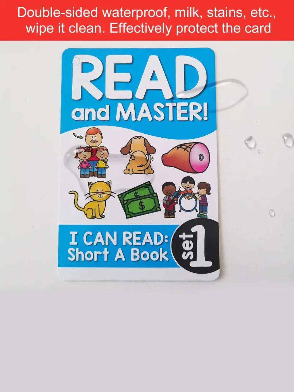107 I Can Read Phonics Learning Flashcards – English CVC Words Learning Cards for Montessori Cognitive Games
