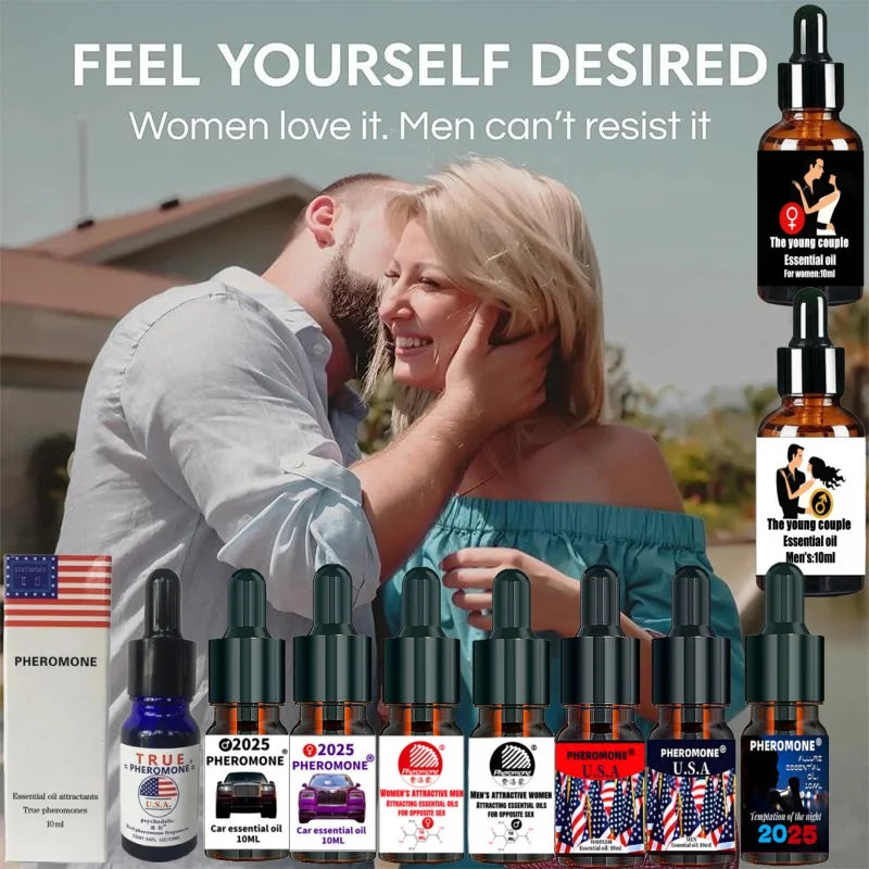 10ml Pheromone Couple Concentrated Perfume Men Women Lasting Passion Light Perfume Attract Opposite Sex Essential Oil Fragrance