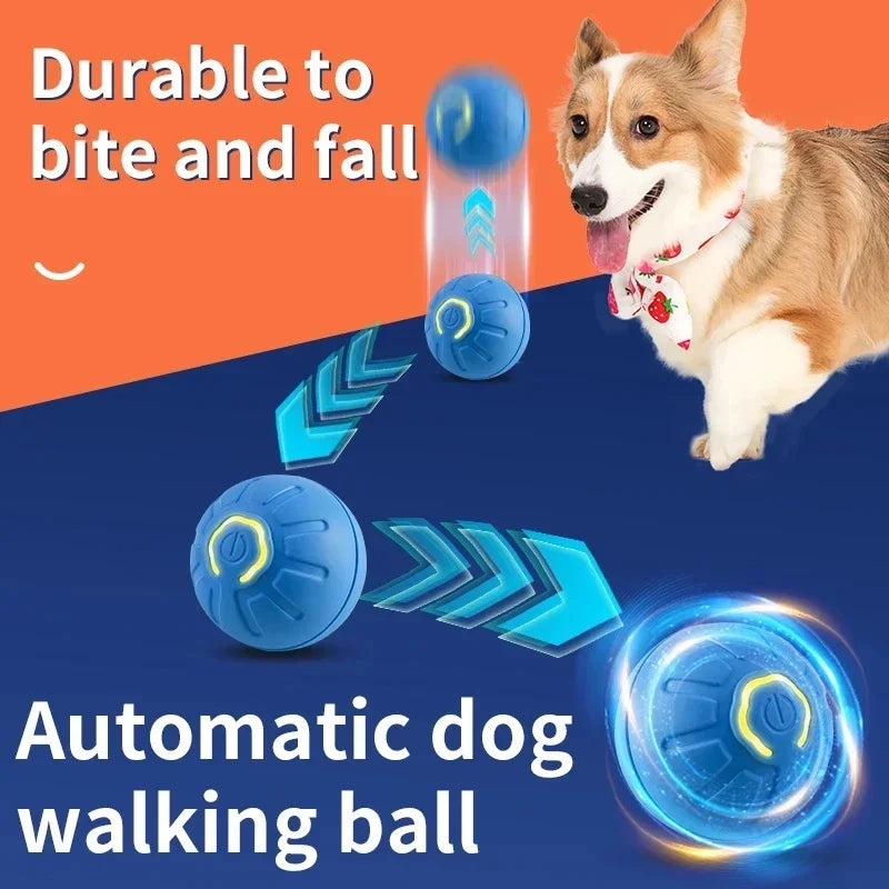 Interactive smart dog ball — self-moving bouncing toy for dogs and cats, USB rechargeable