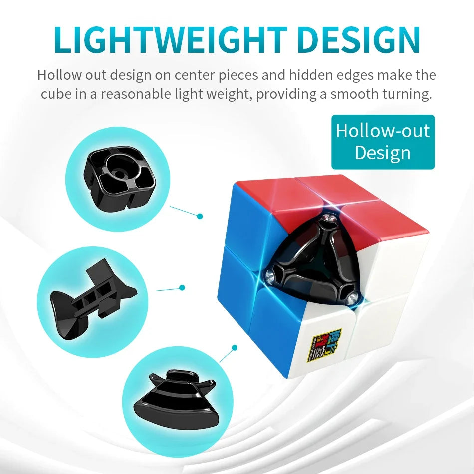Stickerless 2x2 Speed Cube