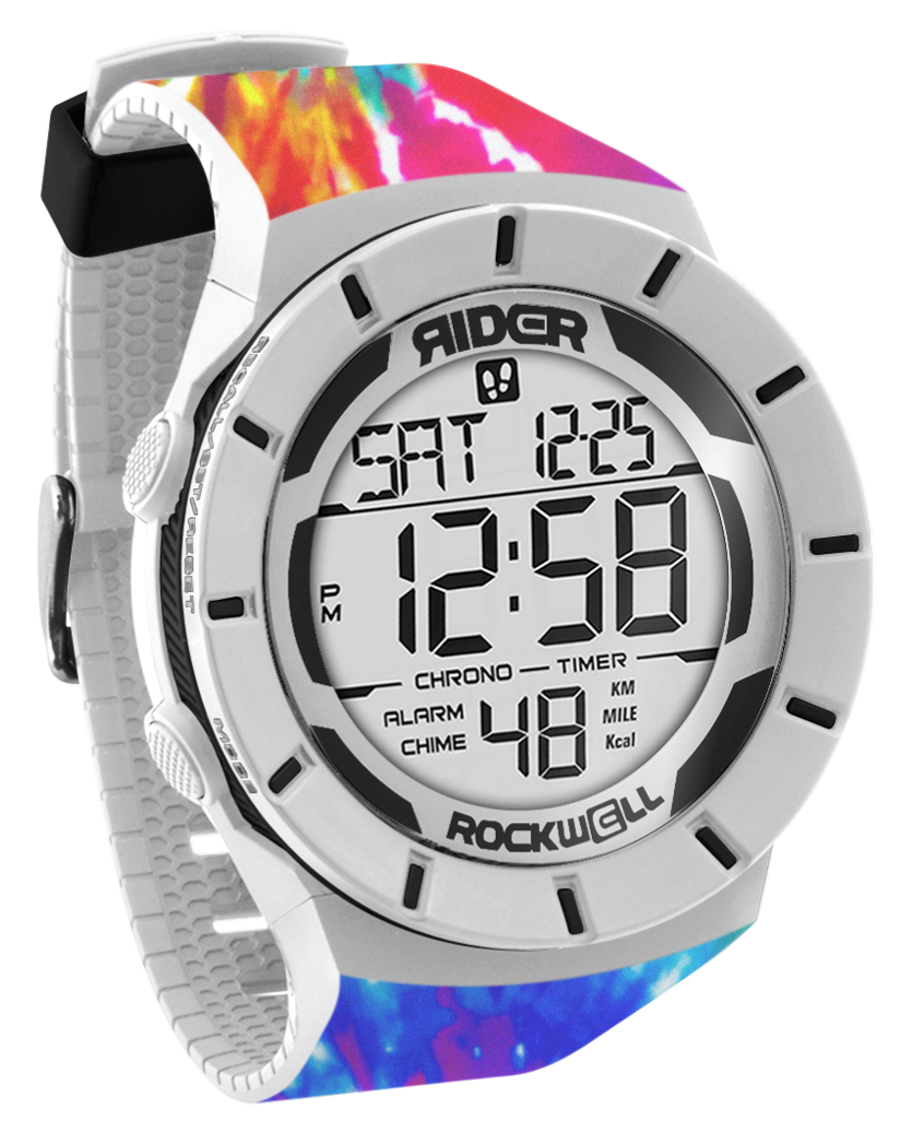 Coliseum Fit™ Samadelic Tie-Dye Edition (White/Black) Watch