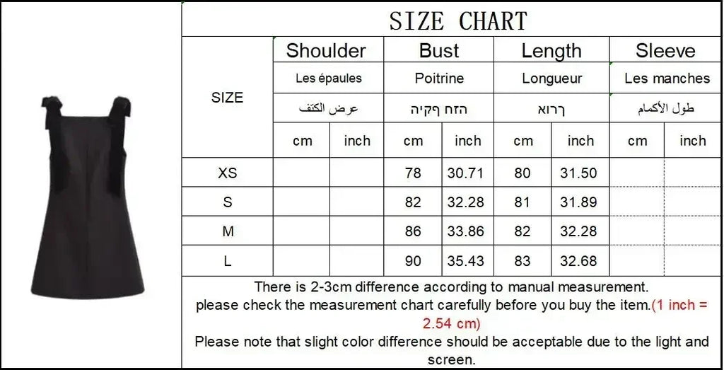 TFMLN Autumn New Women Dress 2024 Slim Chic Sleeveless Dress Bow Casual  Mini Frock Female Fashion Elegant Short Party Dress