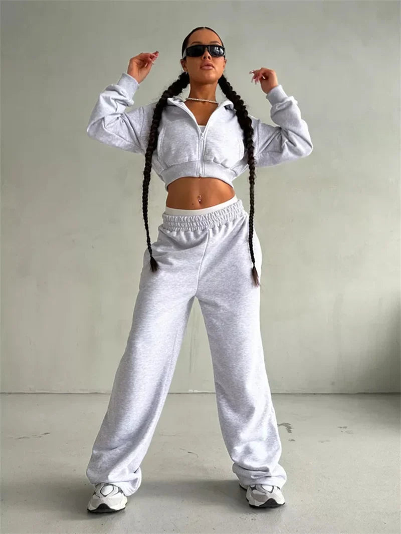 Women's 2-Piece Hoodie & Trousers Set