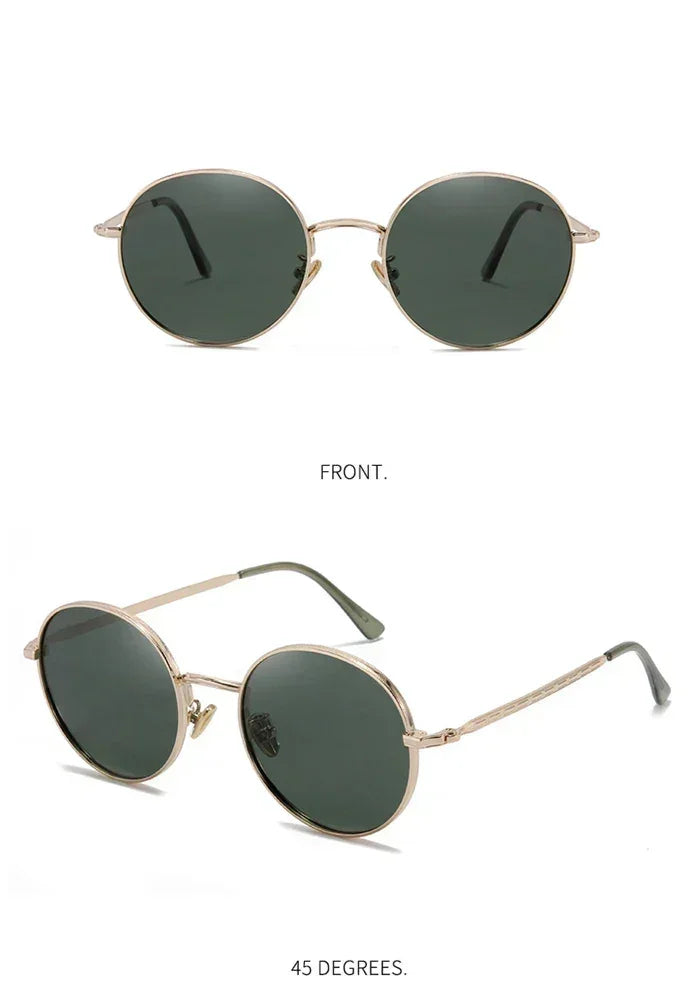 Steampunk Round Polarized Sunglasses With Prescription Women Men UV400 Anti-glare Myopia Sun Glasses Power 0 -0.5 -0.75 To -6.0