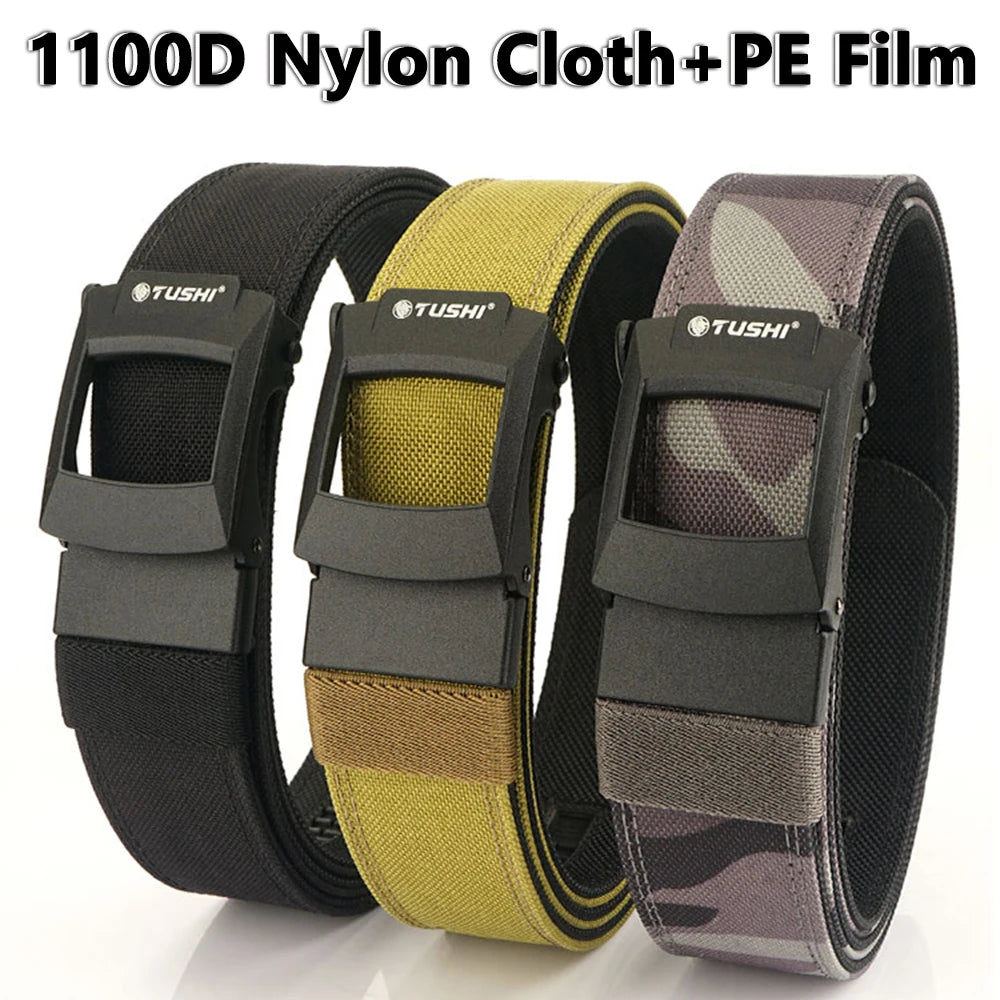 Heavy-Duty Rigid Tactical Ratchet Belt