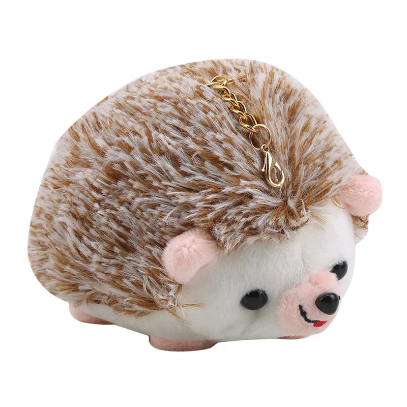 Cute Hedgehog Plush Keychain, Cartoon Car Keyring and Bag Accessory for Girls and Women