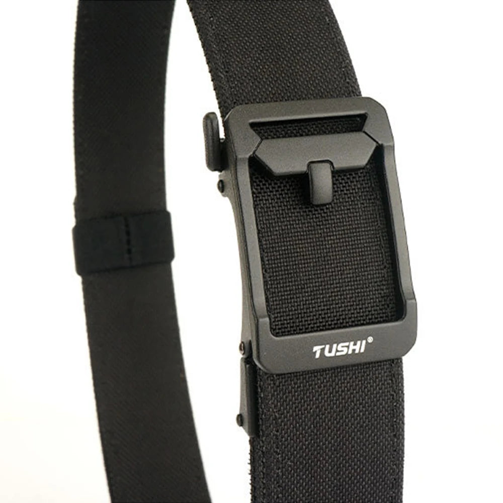 Tactical Nylon Gun Belt with Quick-Release Metal Buckle