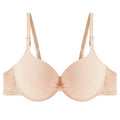 Women's Sexy Cotton Gathered Bra Deep V Underwire Ladied  Brassiere Push Up Lingerie Solid Bras Backless Intimate Underwear