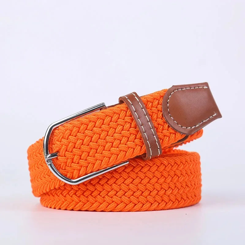 Stretch Braided Woven Belt, Unisex, Many Colors