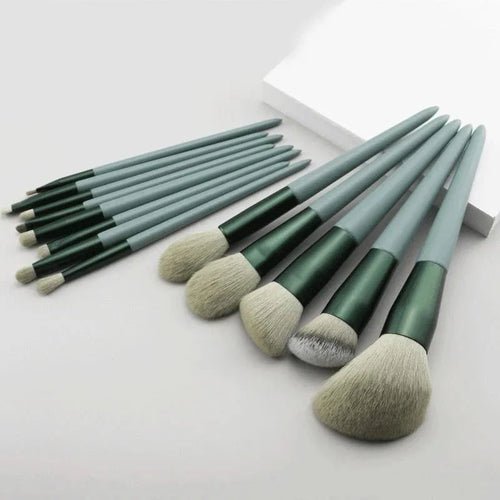 13 PCS Makeup Brushes Set, Eye Shadow, Foundation, Blush Brushes for Women, Soft Cosmetic Tools with Bag