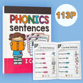 English Phonics Sentence Practice Book – I Can Read Exercise Book for Kids (113 Pages)