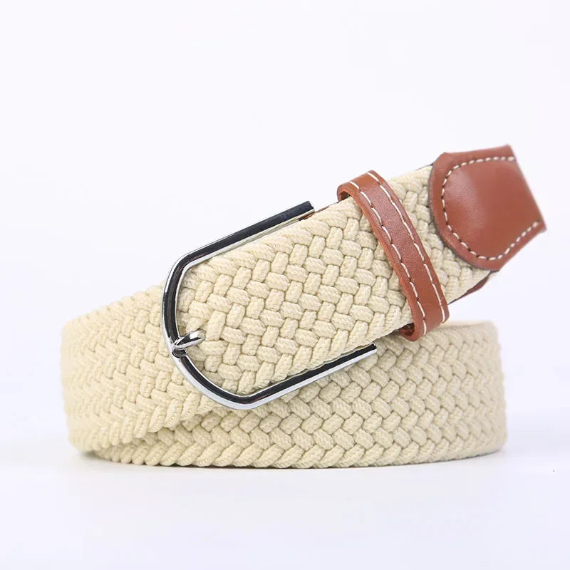 Stretch Braided Woven Belt, Unisex, Many Colors