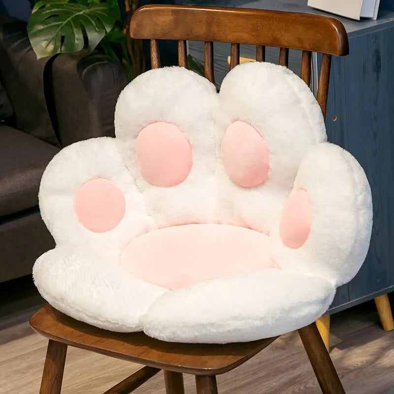 Kawaii Cat Paw Plush Toy Floor Cushion 70 x 60 cm (27.6 x 23.6 in) Cute Soft Stuffed Chair Sofa Butt Pad for Home Office