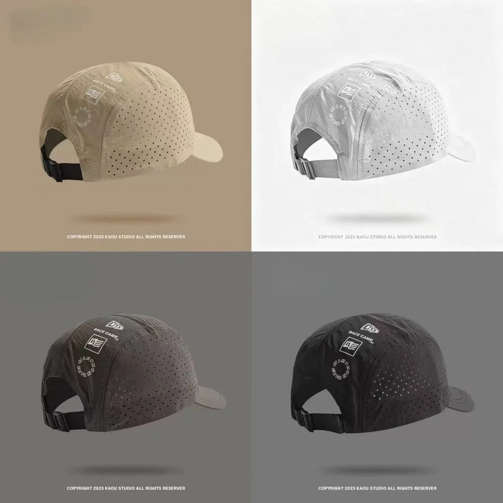 Short Brim Quick Dry Mesh Baseball Cap with UV Sun Protection