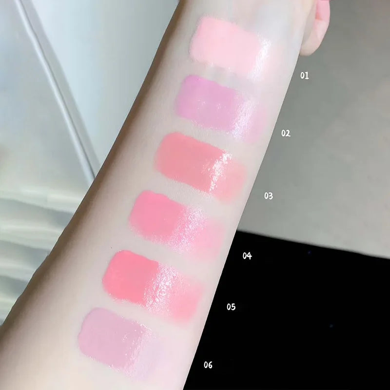 Clear and water-like blush liquid, a Korean-style sweet girl's energetic blush for daily whitening, naturally breathable