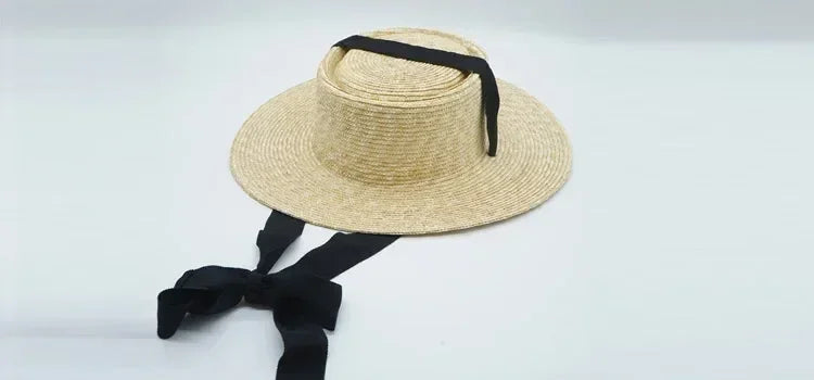 Women Wide Brim Straw Hat with Chin Strap Summer Sun Hats UV Sun Protection Beach Hat Wind Lanyard UPF Derby Travel Hat