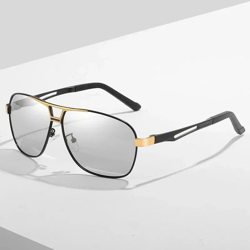 2024 UV400 Polarized Sunglasses Men Women Outdoor Discoloration Eyewear Men Trendy Photochromic Night Vision Sun Glasses