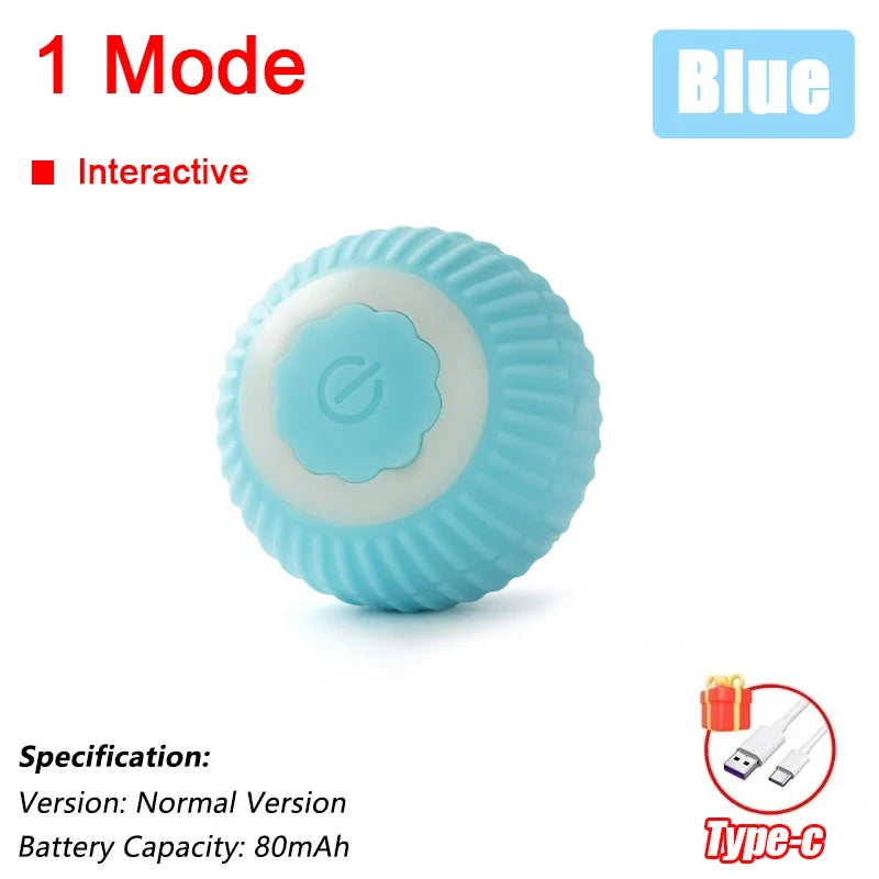 Smart Rolling Cat Ball — Rechargeable Interactive Toy