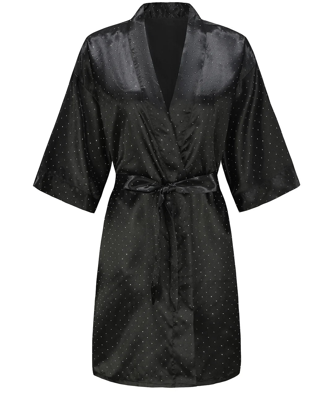 Luxury Bridal Short Robe Wedding Day Diamond Feather Dressing Gown Silk Satin Whi