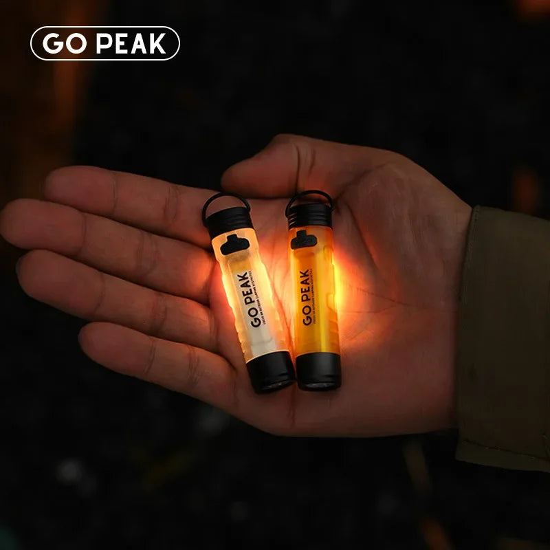 GOPEAK Pocket Mini Flashlight Outdoor Key Clip Cap Ambient Led Long Endurance Disaster Relief Emergency 5050 Small Light