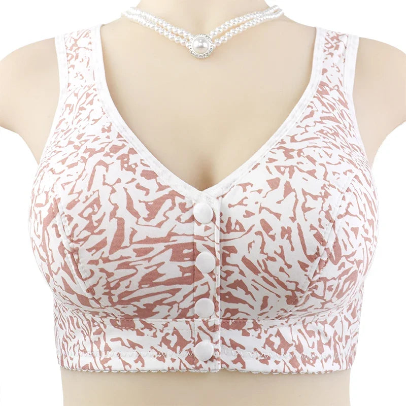 Wireless Bras For Women T-Shirt Brassiere Front Closure Underwear Comfortable Lingerie Push Up