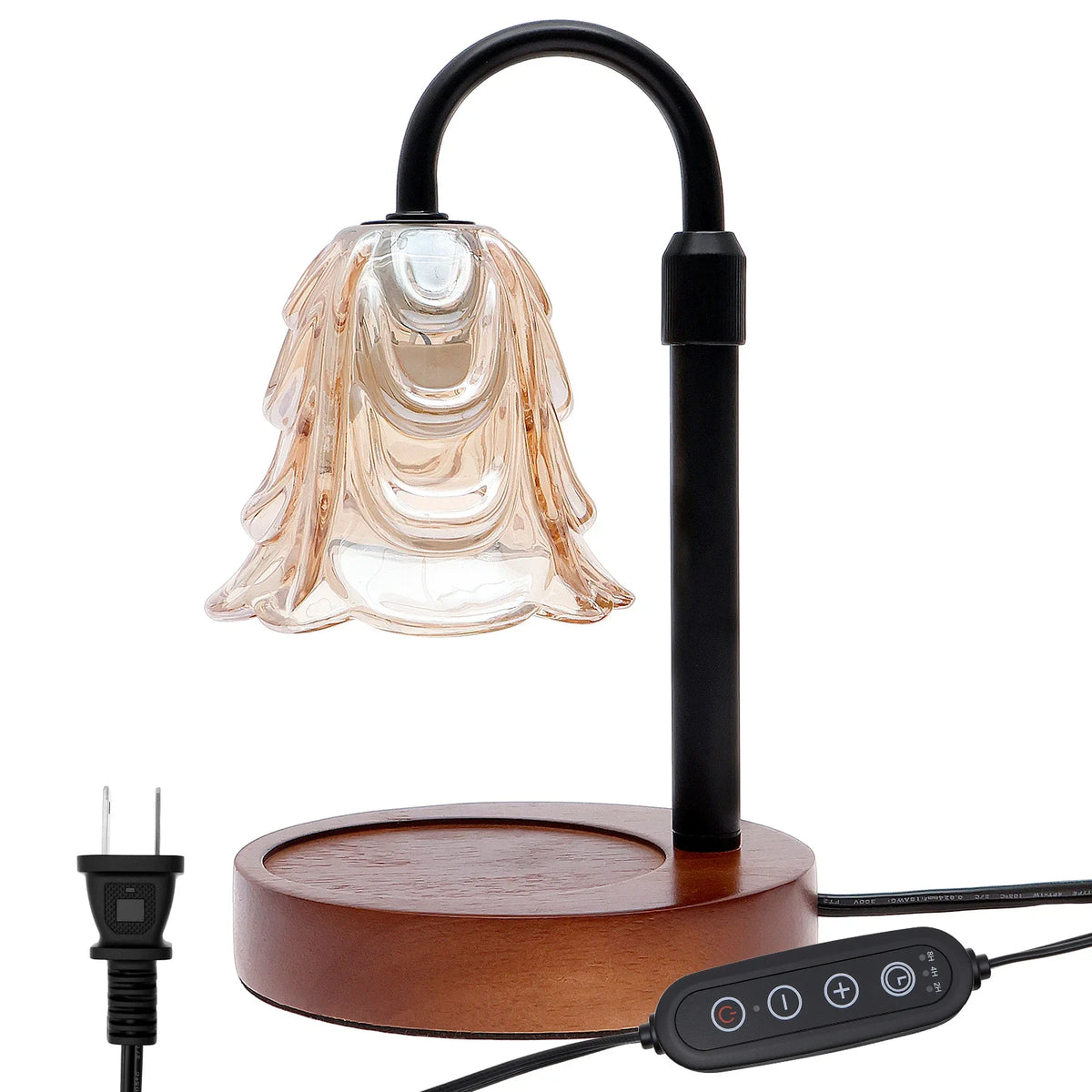 Flower Candle Warmer Lamp with Timer, 4-Speed Dimmer - Style F