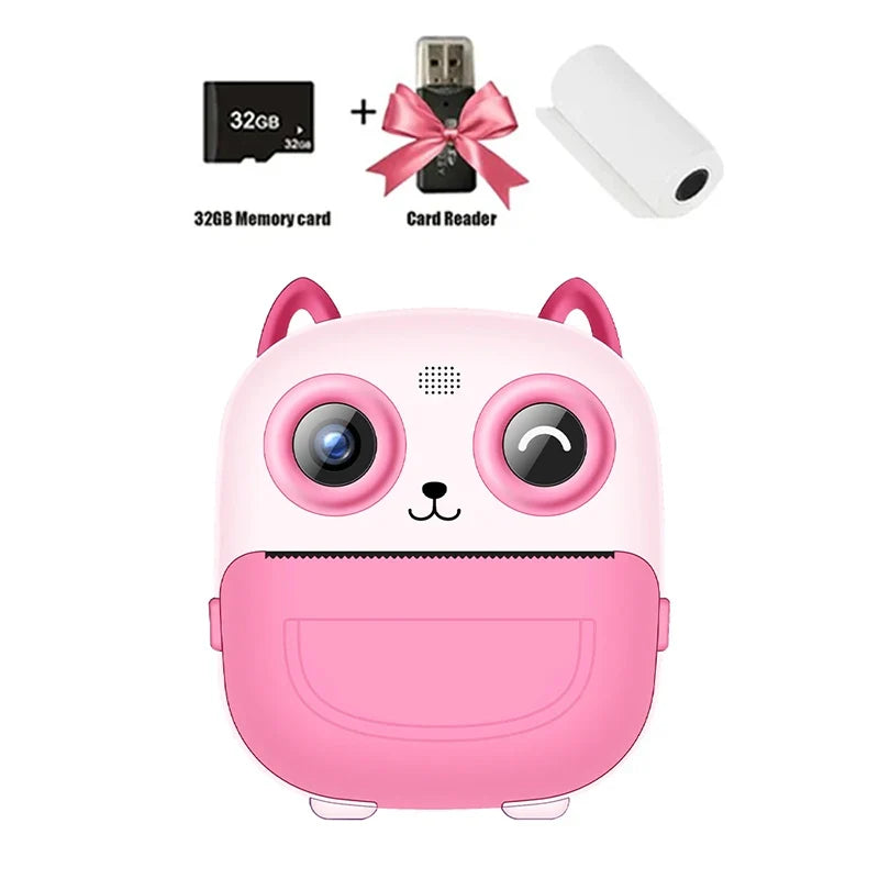 Children's Digital Camera with Instant Thermal Print, Photo and Video, Includes 32GB Memory Card