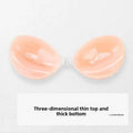 Self Adhesive Push Up Bra for Backless Dresses Invisible Sticky Silicone Bra Waterproof Reusable Thick Gel Cups Front Closure